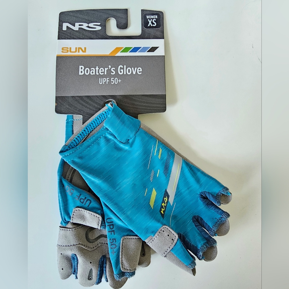 NRS Women's Sun Protection Gloves - Blue